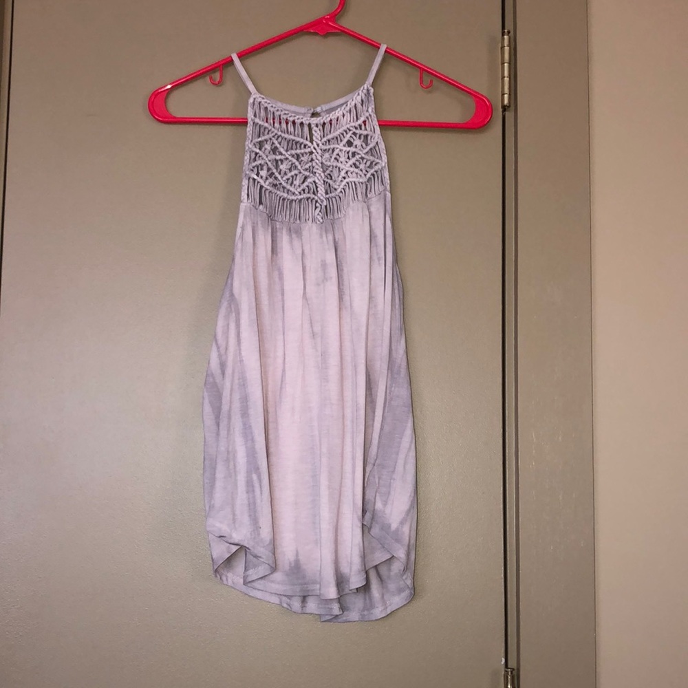 Purple Tie Dye Tank Top